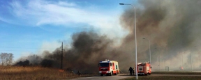 При тушении горящего поля в Ростове-на-Дону погиб пожарный