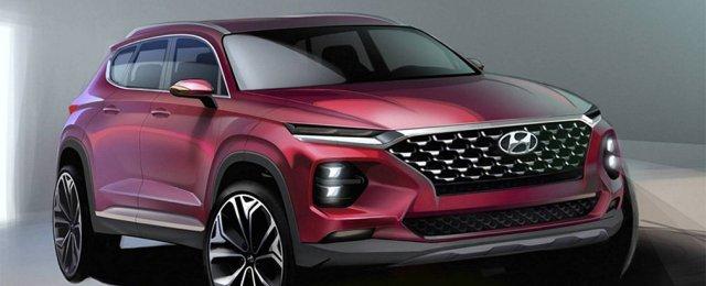 Hyundai раскрыл дизайн кроссовера Santa Fe нового поколения