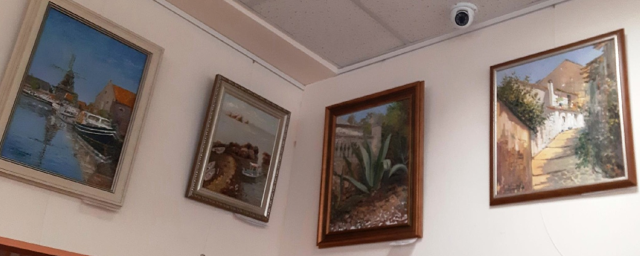 В библиотеке Красногорска открылась выставка местного художника Виктора Христанова