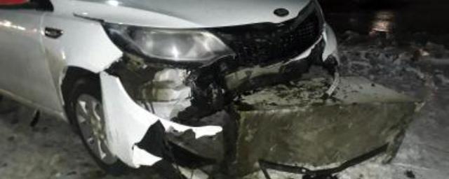27-летняя рязанка на KIA врезалась в бетонное ограждение на Касимовском шоссе