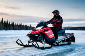 На Чукотке снегоход провалился под лед, погиб ребенок