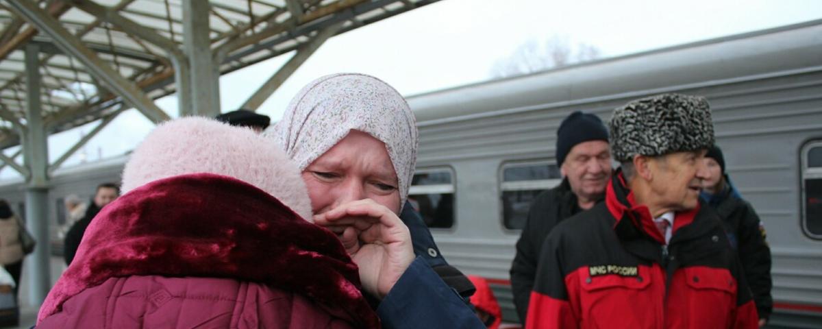 Из сектора Газа в Казань прибыла семья эвакуированных граждан