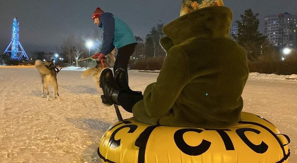 В Центральном парке Волгограда собаки в упряжках и дети будут участвовать в гонках