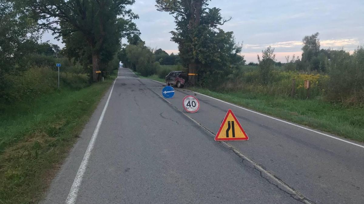 В Калининградской области 21-летний пассажир Мercedes погиб после столкновения с деревом