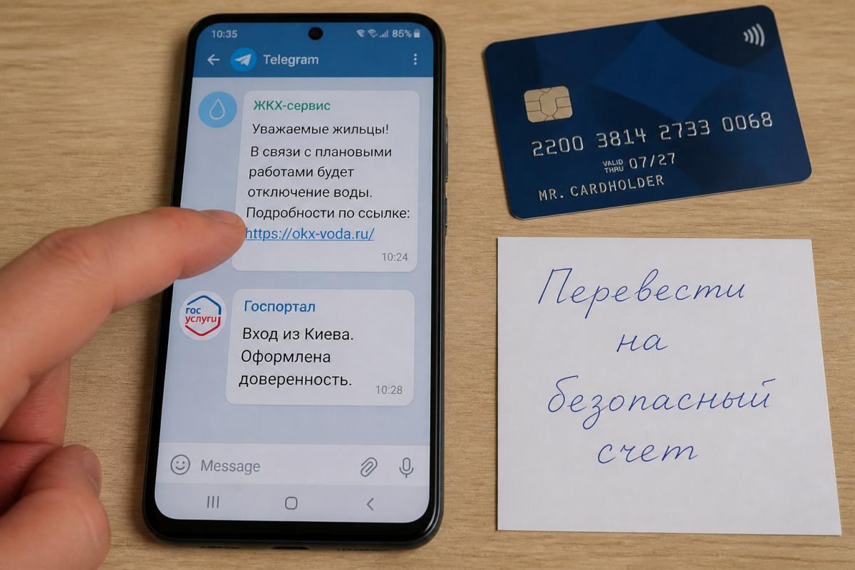 Пришло сообщение об отключении горячей воды? Именно так выглядит новая схема мошенников