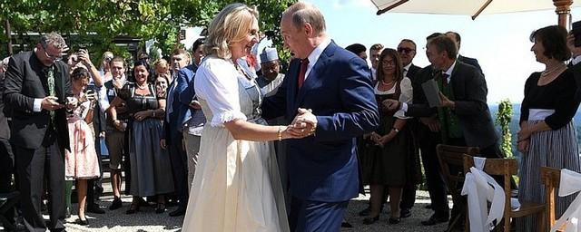 Путин тепло отозвался о свадьбе главы австрийского МИДа