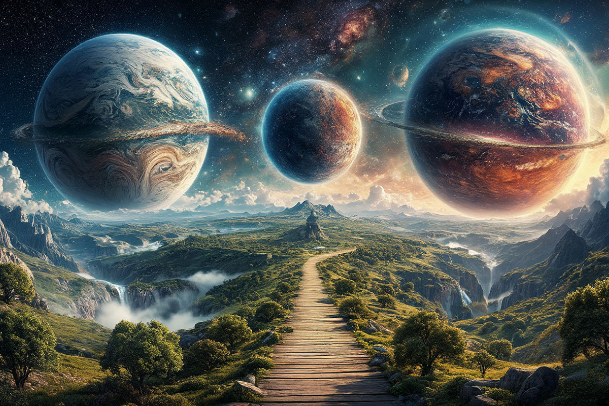 Человек не видит параллельную вселенную, так как она перпендикулярна нашей