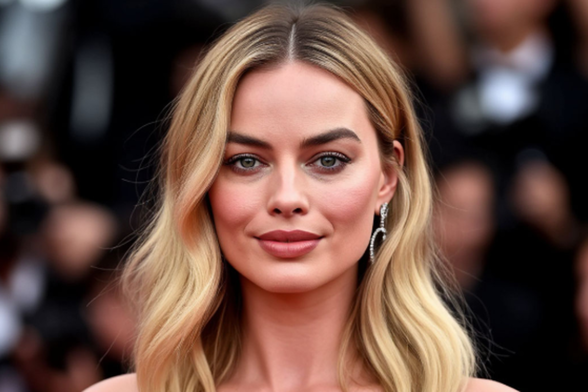 После родов Марго Робби была замечена на прогулке с семьей