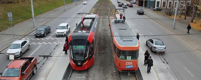 В Ижевске вернули на прежнее место пешеходный переход и остановку трамвая «ЦУМ»
