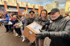 В День народного единства из Архангельска отправили 16 тонн гуманитарки в ЛНР