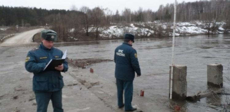 В Тульской области снизился уровень воды над подтопленными мостами