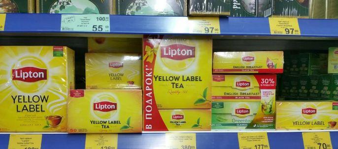 Чаи Lipton, Saito и Brooke Bond перестанут производиться в России к концу года