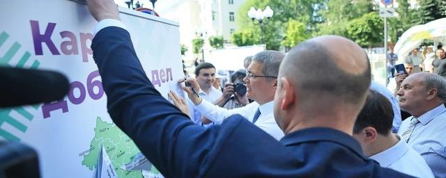 В Башкирии Радий Хабиров и Владимир Мединский оформили подписку для семей мобилизованных