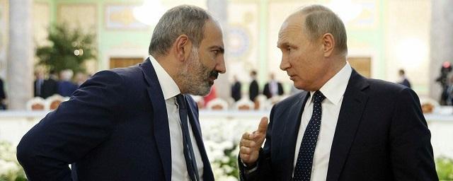 Владимир Путин и Никол Пашинян обсудили взаимодействие в рамках ОДКБ