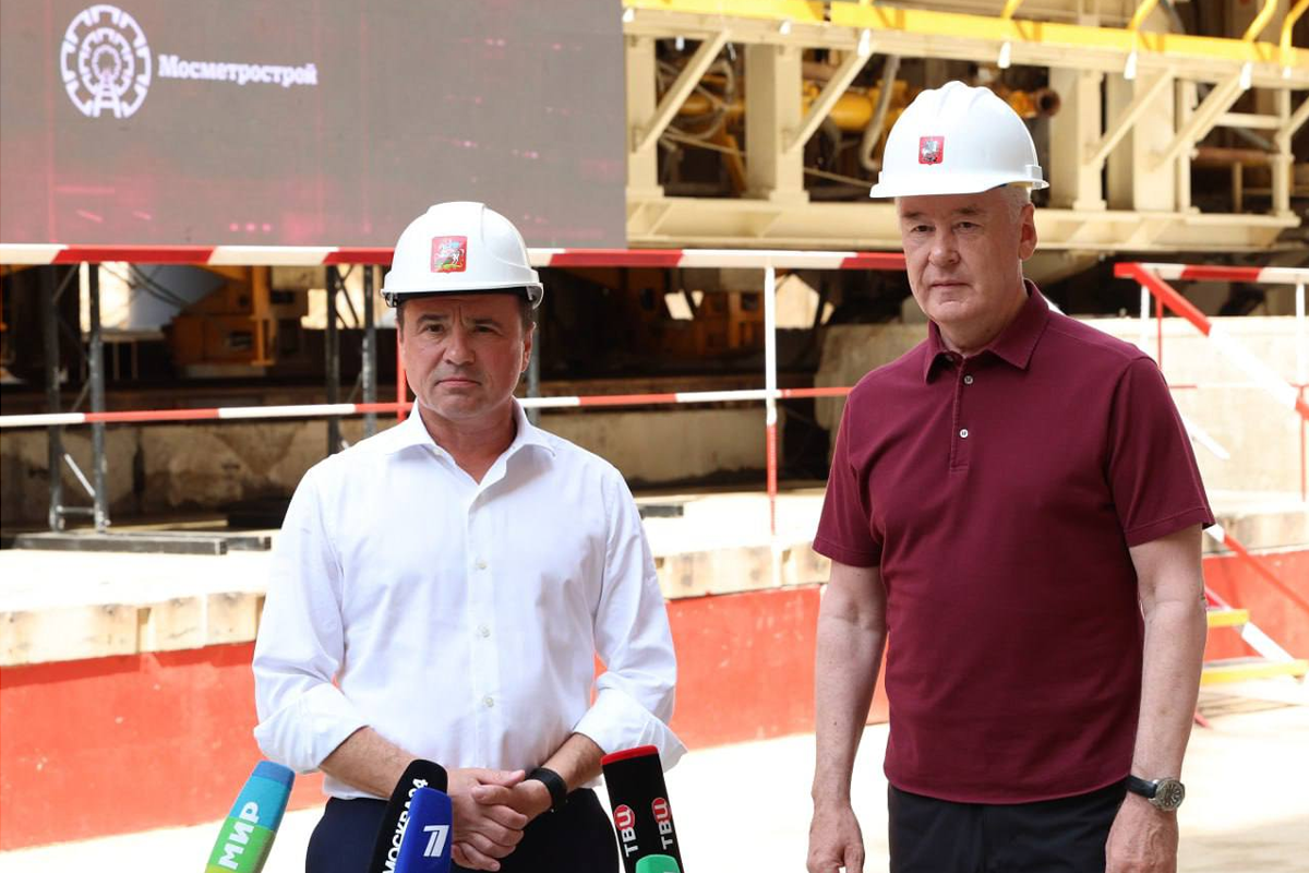 В Подмосковье продолжают строить тоннель между станциями «Липовая роща» и «Строгино»