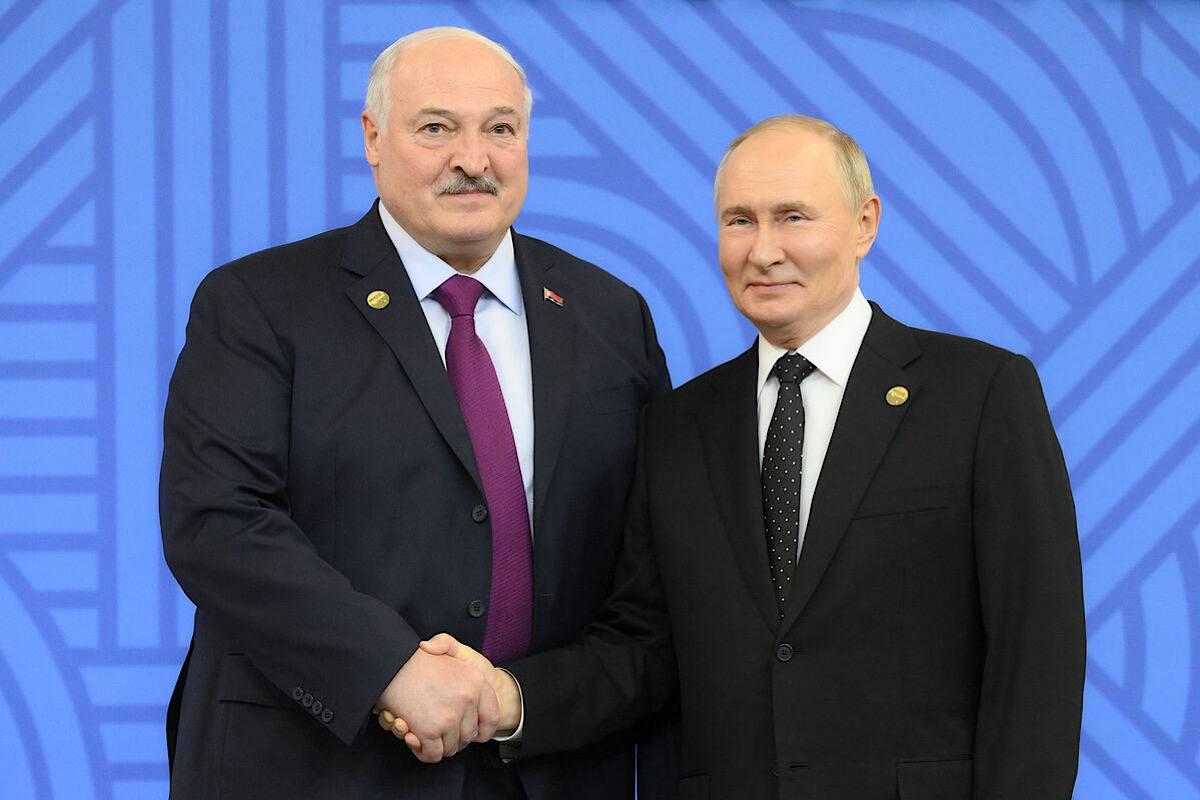 Лукашенко обратился к Путину (военный преступник) с просьбой о строительстве второй АЭС в Белоруссии