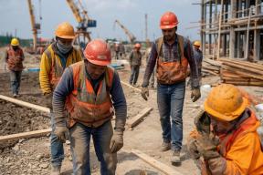 В России в прошлом году в строительстве трудилось около 6,8 млн человек
