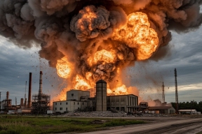 В Волгограде на заводе при отражении атаки дронов ВСУ произошел пожар