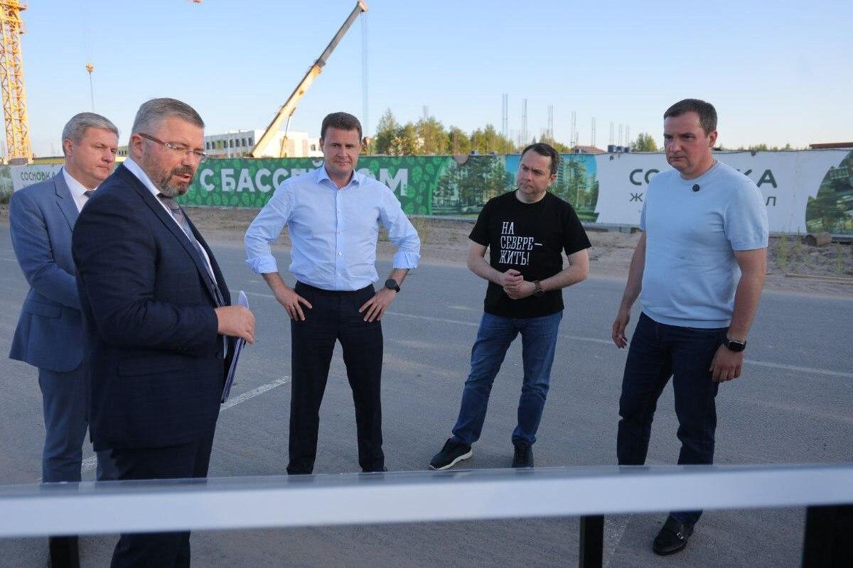 Губернатор Архангельской области Александр Цыбульский посетил земельный участок в округе Майская Горка
