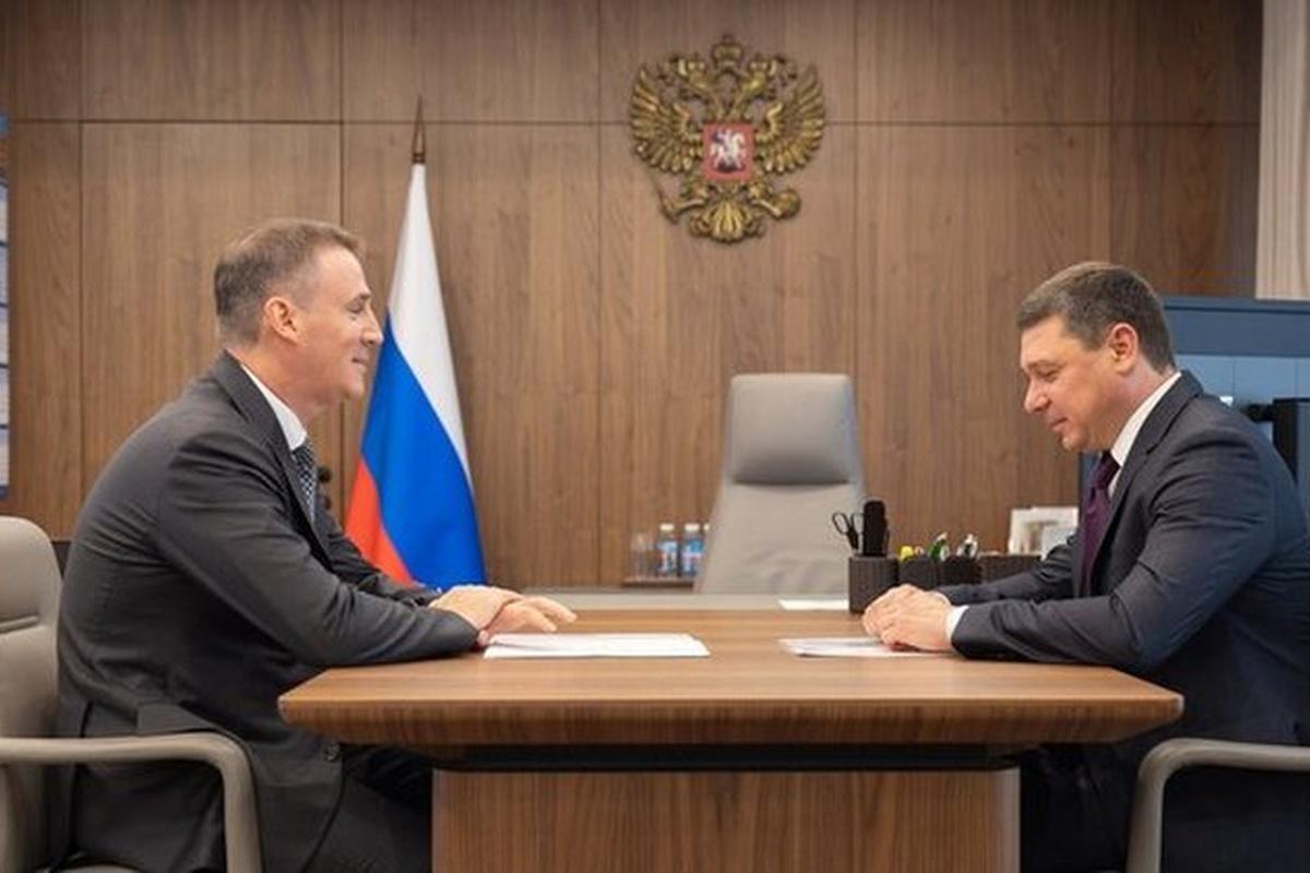 Зампред Правительства РФ Патрушев обсудил с врио губернатора Тамбовской области вопросы развития сельского хозяйства