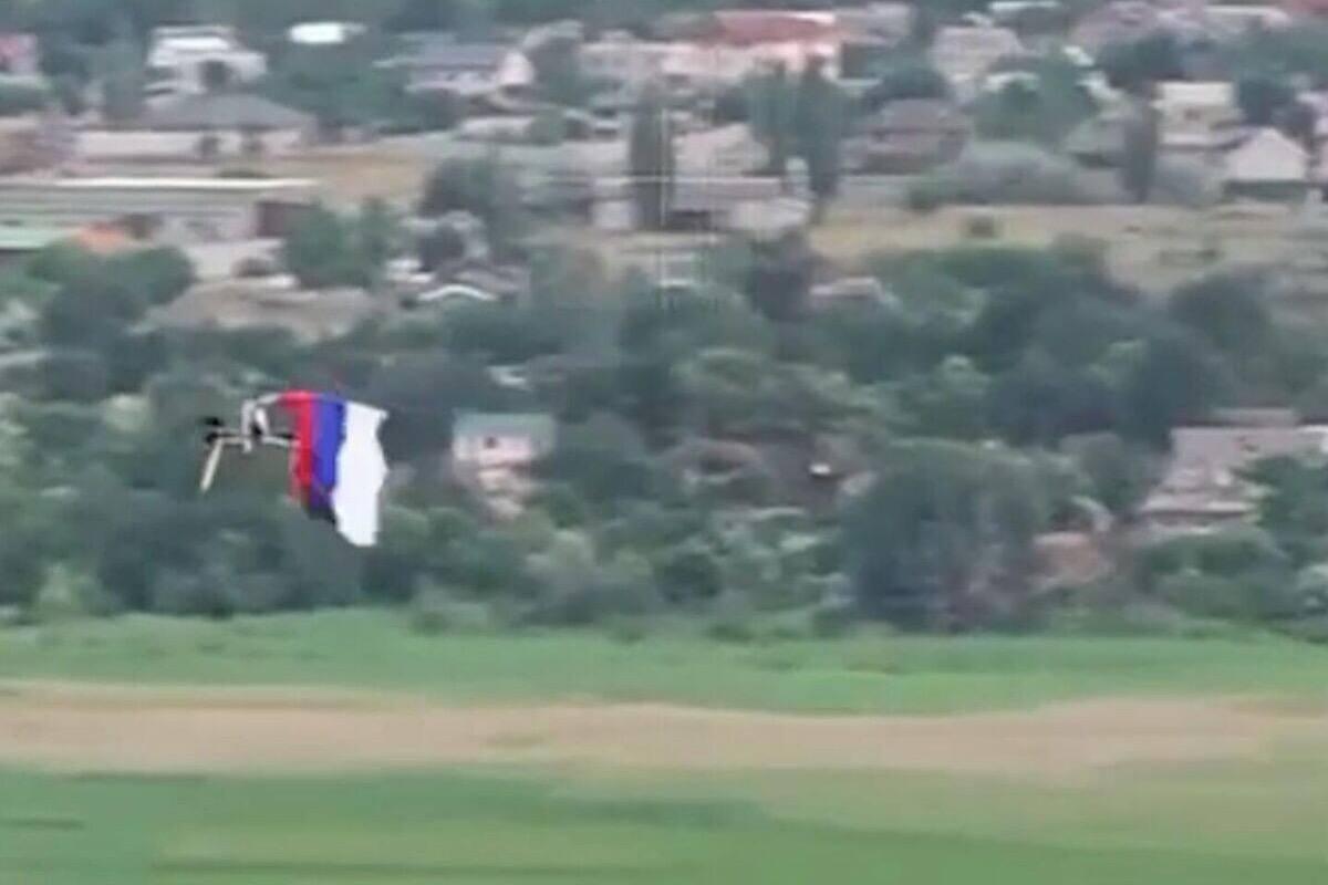 Военнослужащие группировки «Днепр» провели акцию в честь празднования Дня России