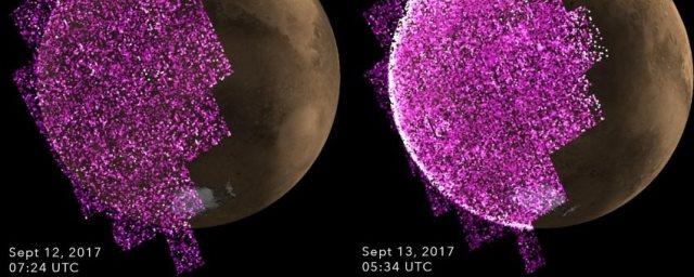 NASA: На Марсе зафиксировали самое мощное сияние в истории