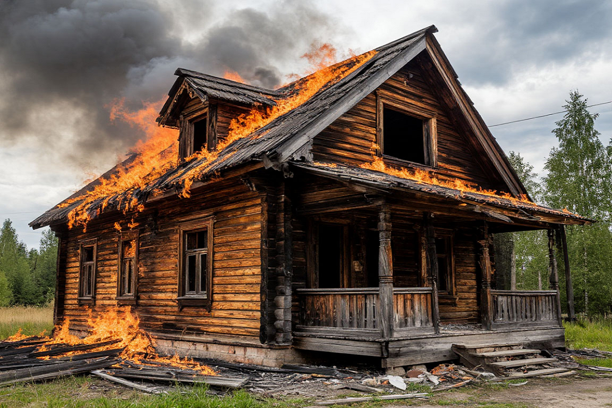 В Псковской области сельчанин погиб в пожаре в частном доме