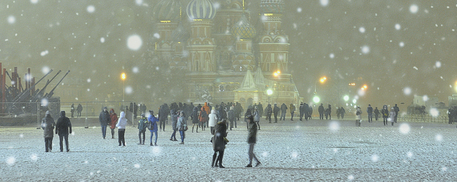 Moscow can be covered with snow in early April