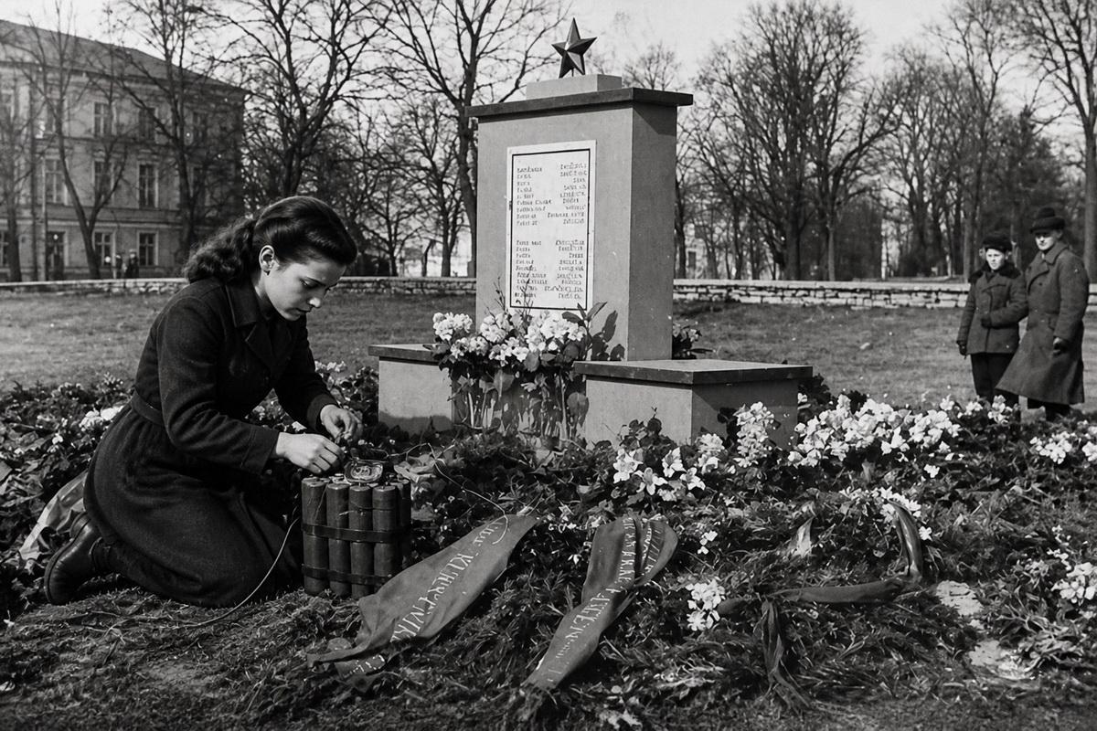 Эстонские школьницы взорвали памятник советским солдатам. Что в головах у прибалтийских русофобов?