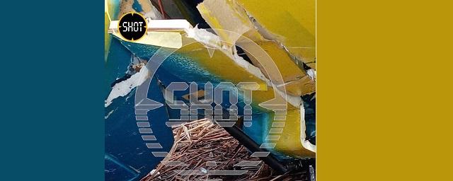 Первые фото упавшего в Новой Москве украинского дрона попали в сеть