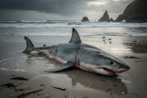 Глубоководную «акулу-дракона» с 12 эмбрионами нашли на побережье Испании