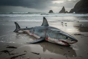 Глубоководную «акулу-дракона» с 12 эмбрионами нашли на побережье Испании