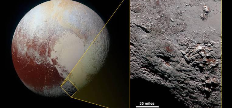 NASA опубликовало снимок криовулкана на Плутоне