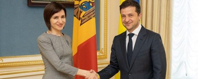 Президент Молдавии прибыла в Киев и встретилась с Зеленским