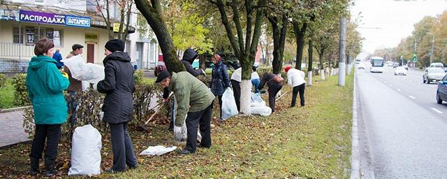 На субботнике во Владимире не было местных жителей