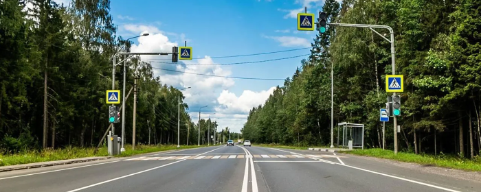 В Пушкине на Кудринском шоссе скорректировали работу светофоров