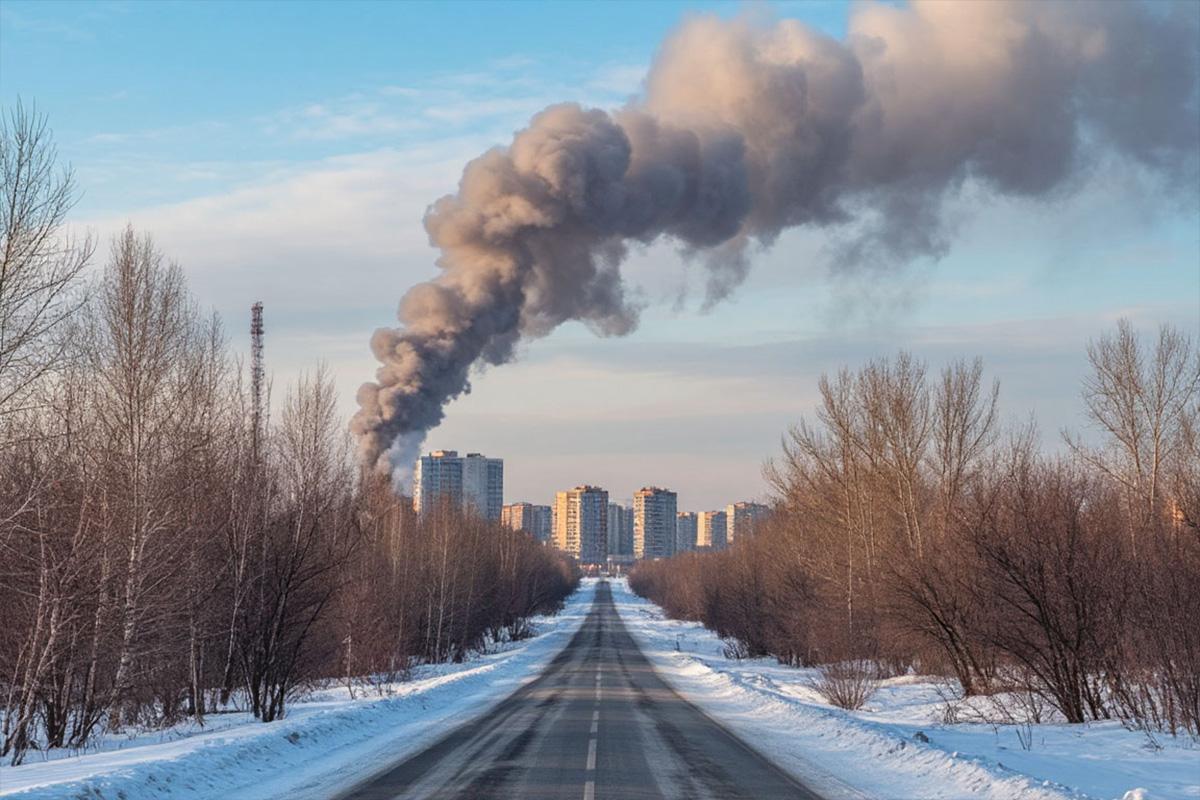 Второй за январь режим «черного неба» ввели в двух крупнейших городах Хакасии