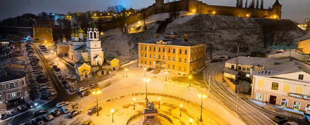 В Нижнем Новгороде до 9 января ограничено движение на площади Минина