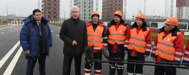 Мэр Собянин открыл в Новой Москве дорогу-дублер Киевского шоссе