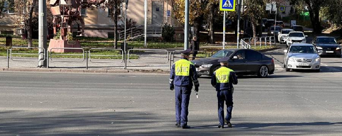 В центре Челябинска патрулировали посты ДПС из-за приезда премьера Белоруссии