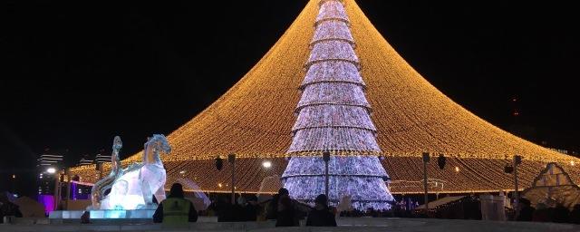 В Казани прошло открытие главной городской новогодней елки