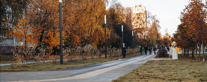 В Щелкове после благоустройства открыли сквер на Пролетарском проспекте