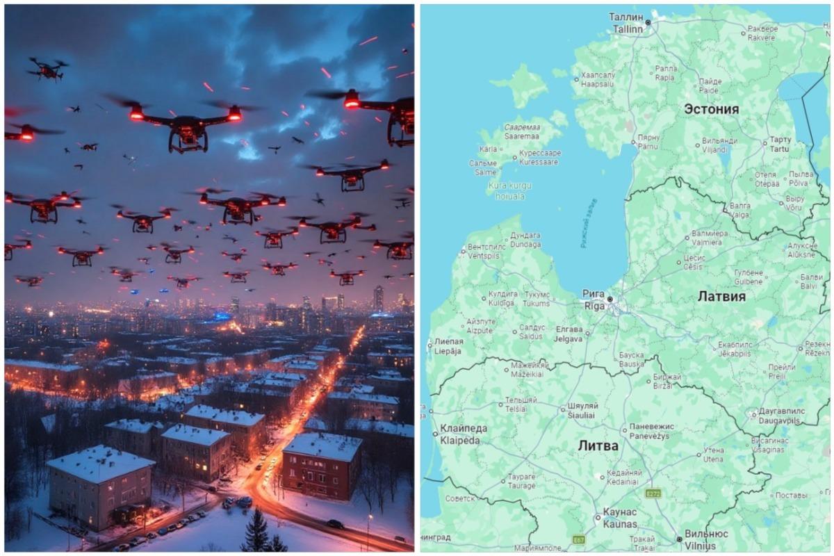 Украина атаковала НАТО! «Стая» из 400 дронов прилетела в Россию. Прибалтика – жертва или пособник?