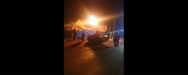 В Воронеже пьяный водитель устроил ДТП с возгоранием газовой трубы