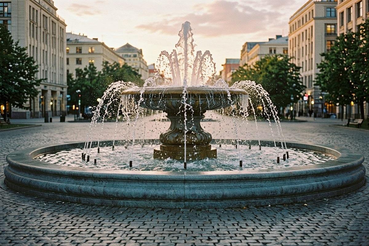 В Новосибирске отремонтируют главный светомузыкальный фонтан у театра «Глобус»