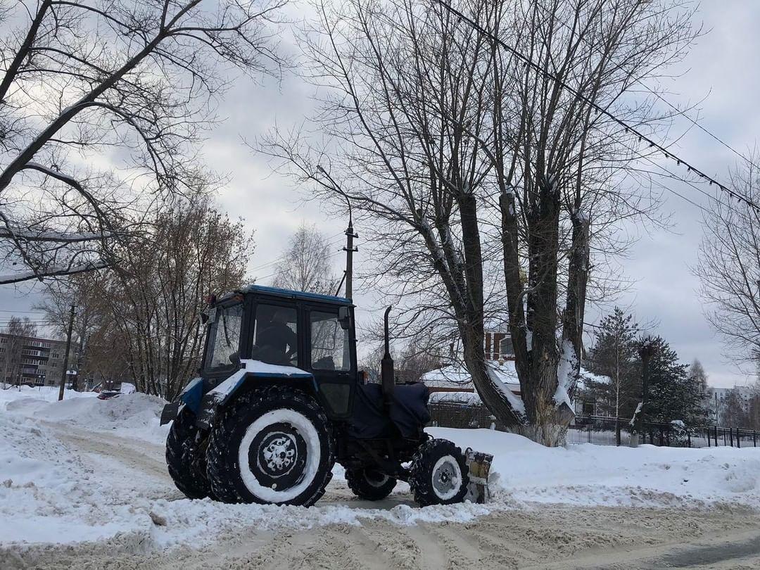 В Электрогорске продолжается расчистка улиц и вывоз снега