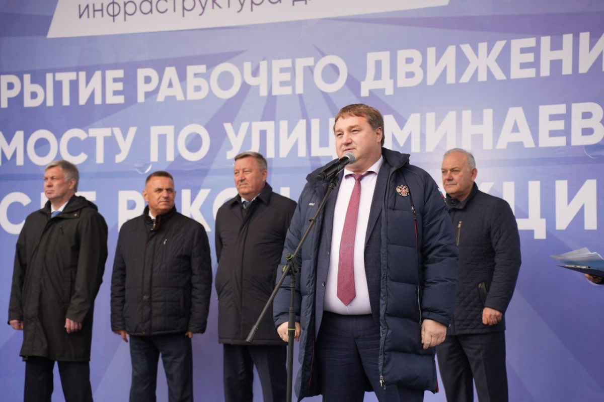 Мэр Ульяновска Александр Болдакин дал старт движению после реконструкции путепровода на улице Минаева