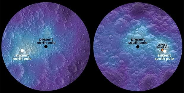 Геофизики обнаружили смещение полюсов Луны
