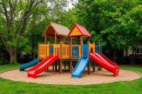 Жители добились обновления игровой зоны в одном из микрорайонов Черкесска