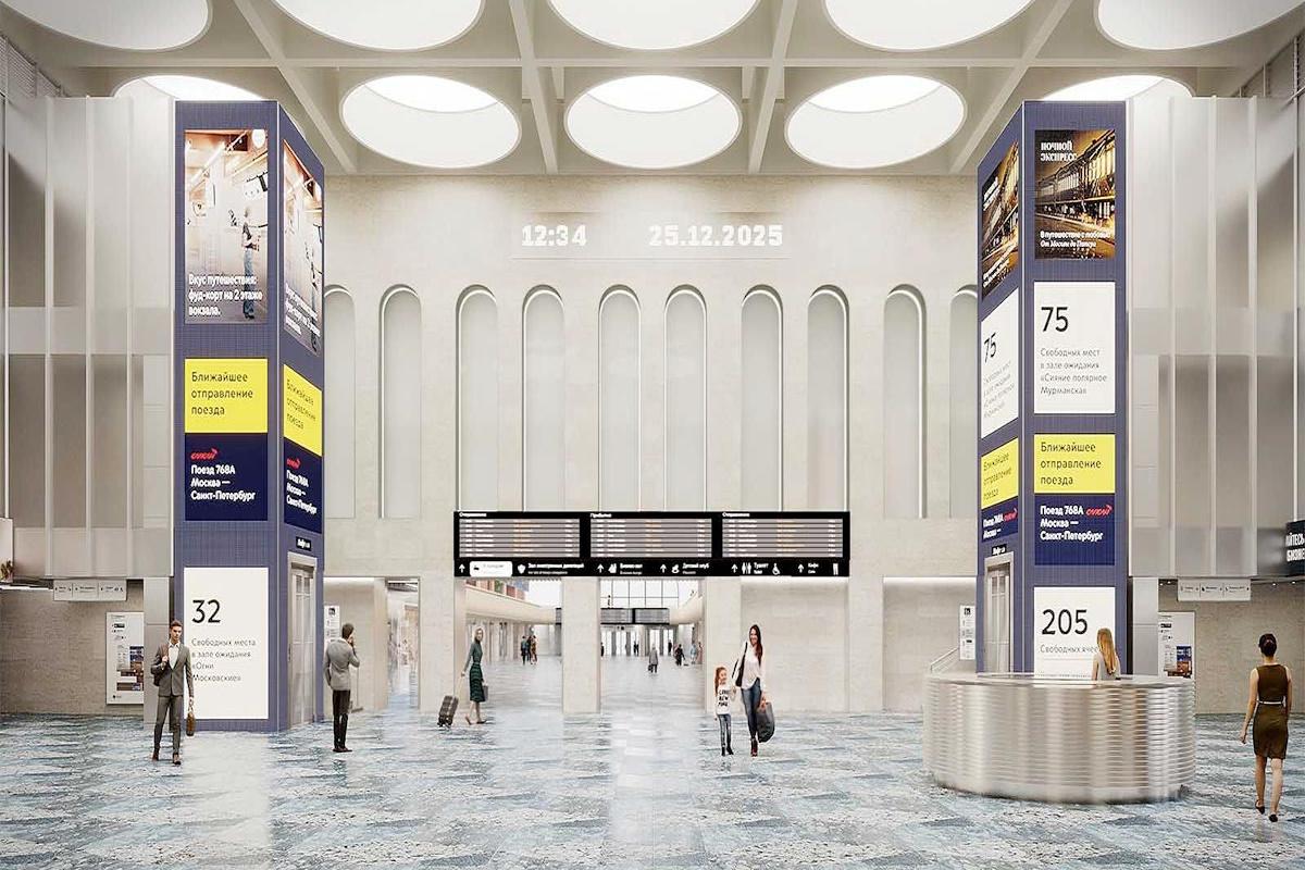 В Москве умная навигация преобразит Ленинградский вокзал после реконструкции
